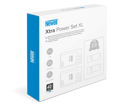 Ładowarka do aparatu Newell DL-USB-C i dwa akumulatory LP-E6 do Canon